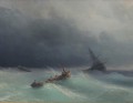 tempête en mer 1873 Romantique Ivan Aivazovsky russe